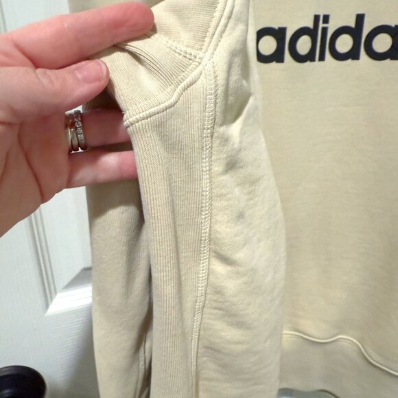 RARE Yeezy Season 5 Adidas Calabasas Kanye Crew Sweatshirt Beige Italy Mens LG - Picture 4 of 16